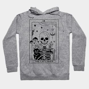 "The Cat Lover" Skeleton Tarot Card Hoodie